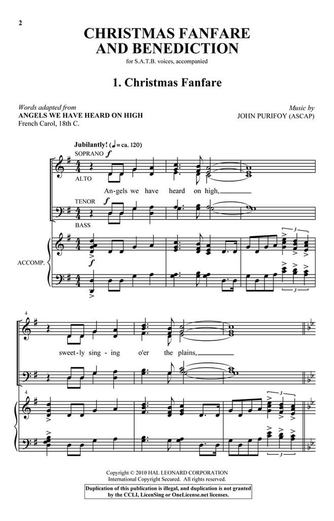 Christmas Fanfare and Benediction